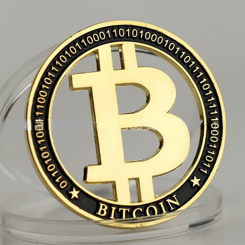 Kreativna nova bitcoin digitalna virtualna valuta Kovanica zlatnog kovanica izdubljena zlatna kovanica kolekcionarstvo