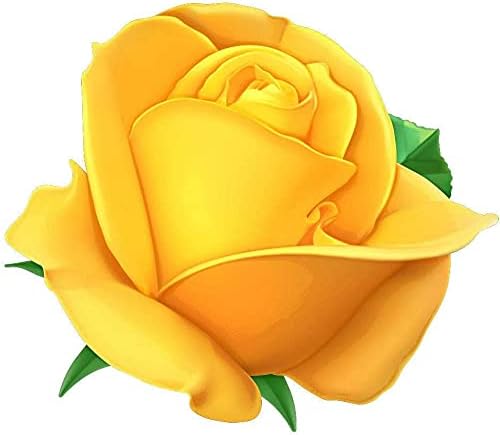 Šteta za cvijeće Yellow Rose za automatsko kolovoz za naljepnicu prozor laptop Auto vinil motociklistički