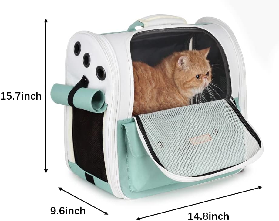 Lollimeow ruksak za kućne ljubimce, ruksak za mačke sa mjehurićima, torba za nošenje pasa za male pse i