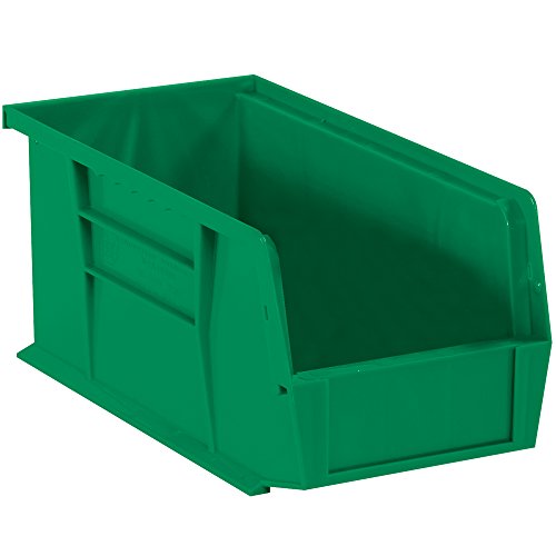 Plastic Stack & amp; Hang bin kutije, 10 7/8 x 5 1/2 x 5, zelen, 12 / Case by Discount Shipping USA