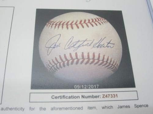 Jim Catfish Hunter Oakland Atletika potpisali su autogramirani oal bejzbol JSA loa - autogramirani bejzbol