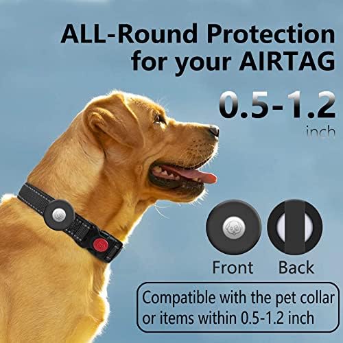 Airtag držač ovratnika za pse [2 Pakovanje] Silikonski vodootporni zaštitni poklopac ovratnika za mačke,