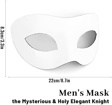 HyperFun Masquerade maska za muškarce klasična Vintage Venecijanska Muška maska lagana nježna, posebno za