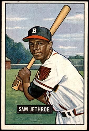 1951 Bowman # 242 Sam Jethroe Boston Braves Ex / MT Hrabre