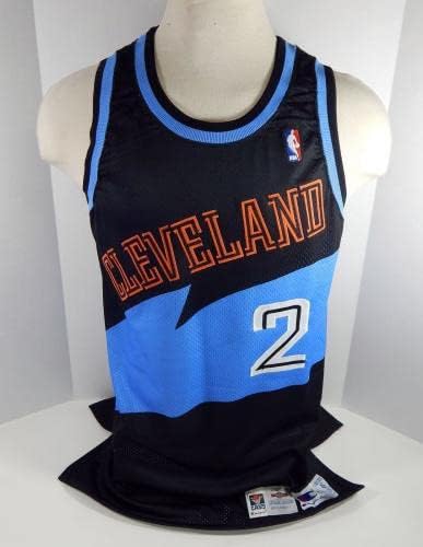 1994-95 Cleveland Cavaliers Johnson 2 Igra izdana Black Jersey 46 DP18809 - NBA igra koja se koristi