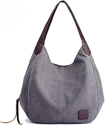 FVOWOH Hobo torbe za žene torba ženska torba modna ručka ramena torba Multi-torbica platnene crne torbe za žene Crossbody