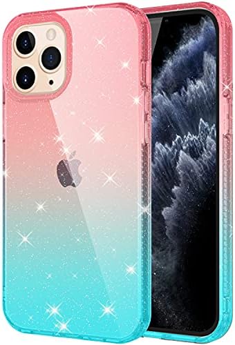 iPhone 12 Pro Max Telefon Case Glitter, Slatka sjajno čist sjajni bling blistavo poklopac, [Sparkle dizajn]