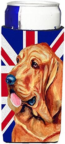Caroline's Bysures LH9483muk Bloodhound sa engleskim sindikalnim jamkom britanska zastava Ultra Hugger za tanke limenke, može li hladnije rukav zagrliti rukav za piće za piće