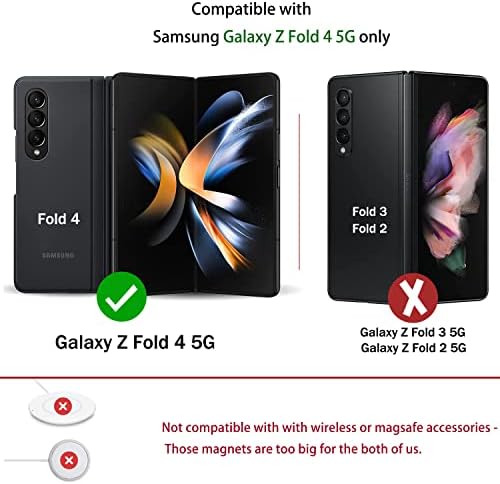 MInCYB Samsung Galaxy Z Fold 4 5G slučaj, Galaxy Z Fold 4 novčanik slučaj Premium Koža folio slučaj, Flip