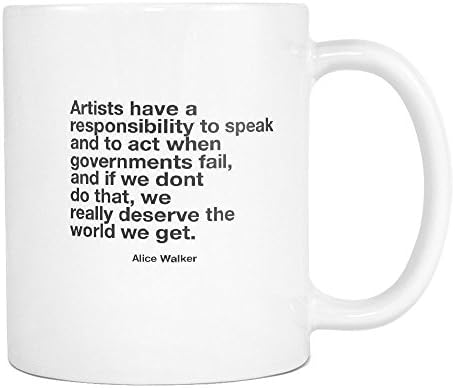 Smiješna šolja kafe, umjetnici imaju odgovornost za govor i djelovati kada vlade ne uspiju, a ako to ne