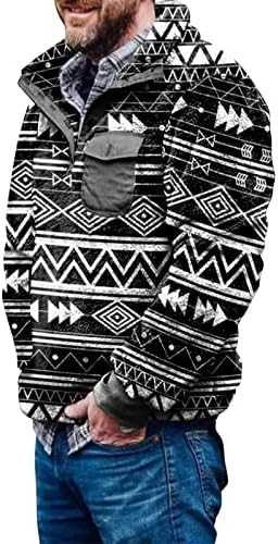 Djed džemper od flisa, Fairisle zabavni pulover džemper Hoddiesodies pulover dukserica za muškarce proljeće