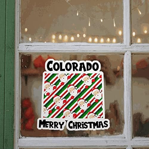 Colorado naljepnica za vrata Colorado Američke Države mapa zidna naljepnica Colorado Božićne naljepnice