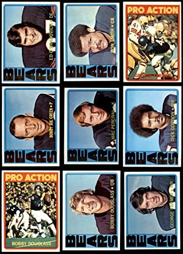 1972. TOPPS Chicago Bears Team Set Chicago Bears Nm + medvjedi