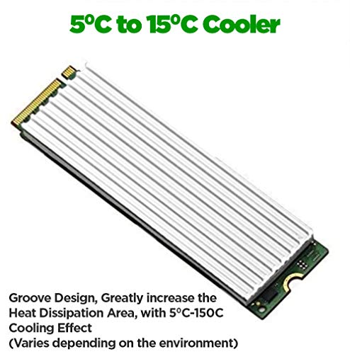 DFINE hladnjaka za M.2 / m2 SSD NVME / SATA univerzalni do 2280 sa silikonskim termalnim jastučićem za hlađenje - 1 jedinica