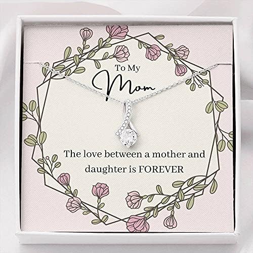 Nakit za karticu poruke, ručno rađena ogrlica - personalizirani poklon za mamu, ljubav između majke i kćeri