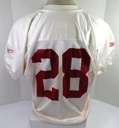2009 San Francisco 49ers 28 Igra izdana Bijela praksa Jersey XL DP41582 - Neincign NFL igra rabljeni dresovi