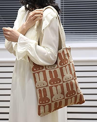 ENBEI ženska estetska torba Heklana torba torba za ramena torba Tkana torba hobo torba pletena torba