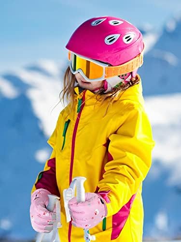 2 para djeca zimske skijaške rukavice vodootporne rukavice za snijeg toplim malim rukavima za dječake djevojke zimske aktivnosti na otvorenom