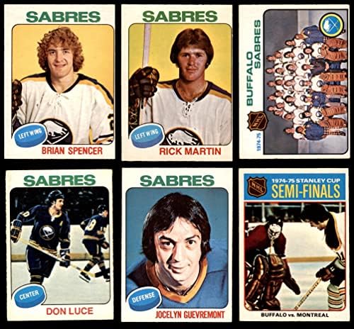 1975-76 O-Pee-Chee Buffalo Sabers Team set bivola Sabers Ex + Sabers