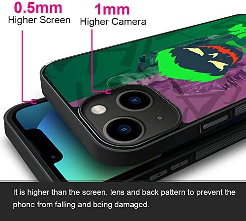 TNXEE za iPhone 13 Case, Joker Face iPhone 13 futrola za muškarce, meka silikonska gumena jednostavna jednostavna