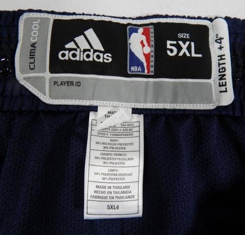 2010-11 Denver Nuggets Game Izdana mornarica Plava kratke hlače 5xl 232 - NBA igra koja se koristi