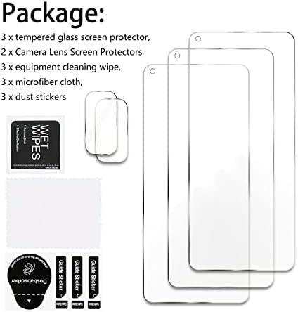 [3+2 Pakovanje] 3 pakovanje za Xiaomi Mi 10t / Mi 10T Pro HD prozirno kaljeno staklo Zaštita ekrana +2 paketa