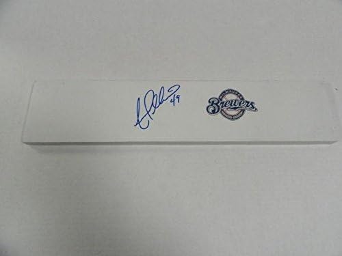 Yovani Gallardo potpisao je Milwaukee Brewers Locking Mound gumene rijetke - MLB autografirane ostale stavke