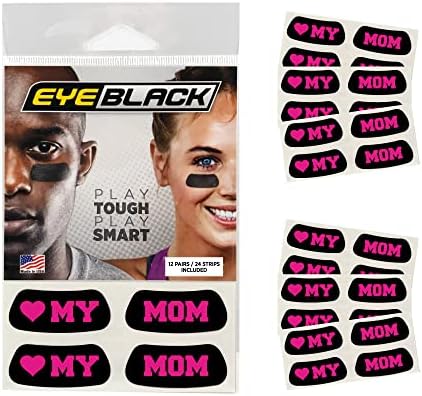 Eyeblack Heart Moj mama / tata Eye Crni parovi - izražavajuća uvažavanje za tatu s dugotrajnim očima očiju