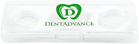 Dentadvance ment zubne komove - premium uglovi, laki dosječni zubi | Flossi zuba | Okus mente, voštani, 180 CT, W / Turistička futrola