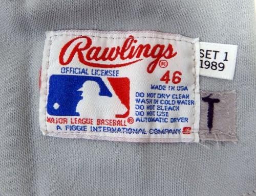 1989 California Angels Mike Fetters 48 Igra Polovni dres sive dres ASG P Rem 46 8 - Igra Polovni MLB dresovi