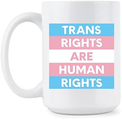 Libby's Benchmark27 Dizajn Trans Prava su krijumčarka ljudskih prava transrodna šalica za kafu LGBTQ LGBT
