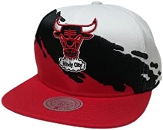 Mitchell & Ness Muški Chicago Bulls tvrdo drvo Klasika četka za farbanje, bijela / crvena