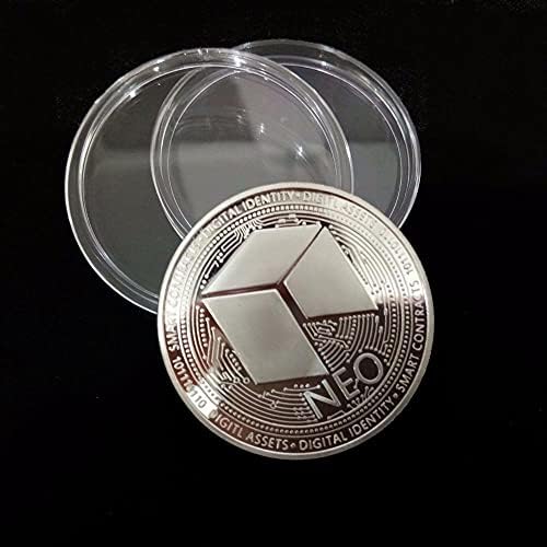 1pcs Commorativni novčić pozlaćeni srebrni novčić Neo Coin Neo Bitcoin Virtual CryptoCurrency 2021 Limited