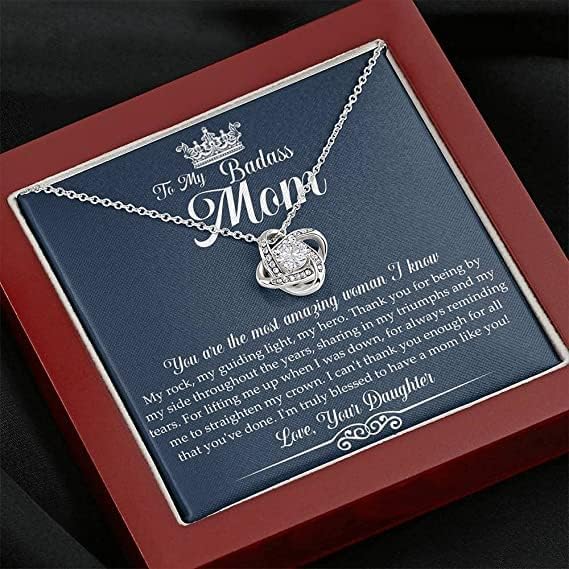 Nakit za karticu poruke, ručno rađena ogrlica - personalizirani poklon mojoj ogrlici za slabo mamu - majčin
