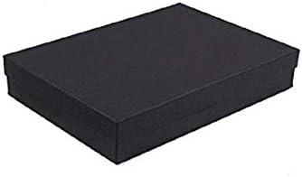15 pakovanje pamuk ispunjeno mat crnim bojama Kartonski nakit nakit i maloprodajne kutije Veličina: 7 x