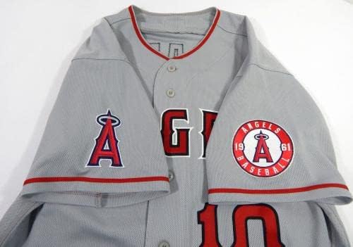 2022 Los Angeles Angels Juan Lagares 10 Izdaje se POS rabljeni sivi Jersey 46 63 - Igra Polovni MLB dresovi