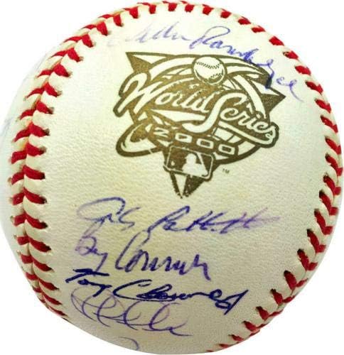 2000 Yankees potpisali su autografiju OML bejzbol Jeter Steiner - autogramirani bejzbol