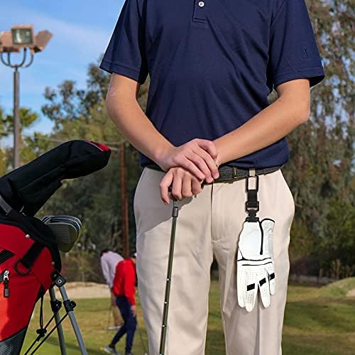 Xxerciz Golf rukavica Držač remena za remen, radna sigurnosna kopča rukavica sa metalnim klipovima Carabiner