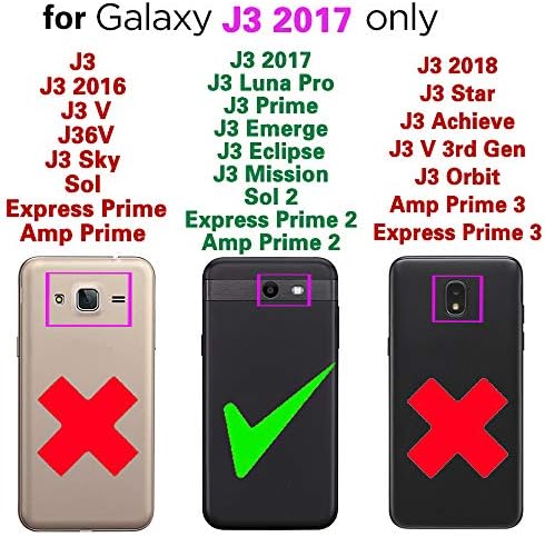 Kompatibilno sa Samsung Galaxy J3 Luna Pro J 3 Prime 2017 Emerge 3J Eclipse Mission Wallet futrola za telefon