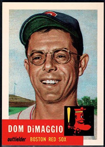 1991. Arhiva topps 1953. bejzbol 149 Dom Dimaggio Boston Red Sox Službena trgovačka kartica MLB