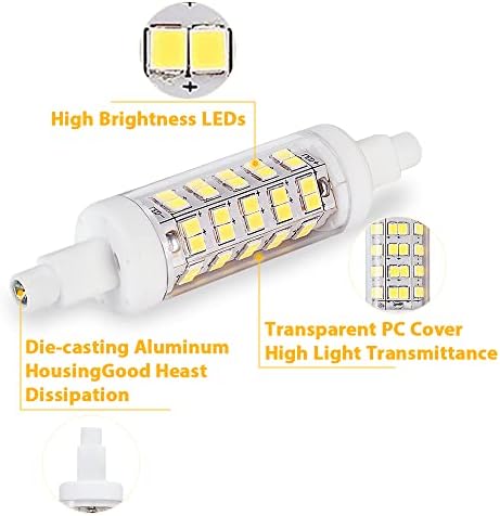 Lososuch R7S LED sijalica 78MM zatamnjiva 6000K dnevna svjetlost Bijela, 4.5 W 500ml 50W svjetlo ekvivalentno
