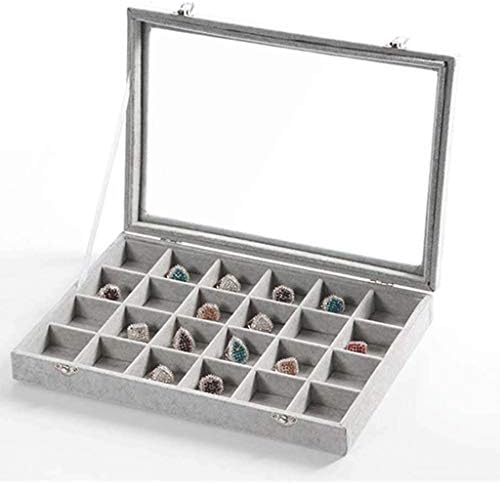 Xjjzs kutija za nakit, elegantan i čist, veliki kapacitet, mekani dodir, izdržljiv i izdržljiv, može se