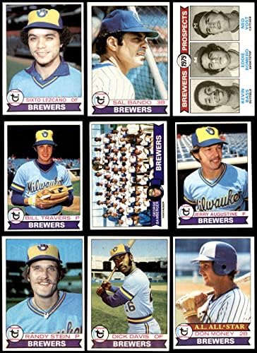 1979 FAPPS Milwaukee Brewers u blizini Team Set Milwaukee Brewers ex pivare