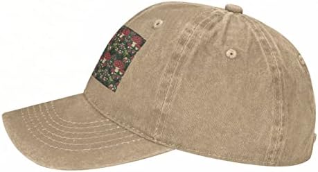 Bright gljive Art tiskani bejzbol kapa, kaubojski šešir za odrasle prilagodljiv, dostupan tokom cijele godine
