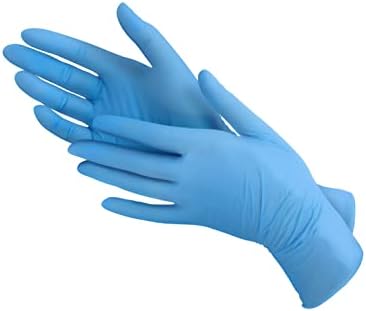 National Allergy Sky Med jednokratne plave nitrilne rukavice-lateks , vinil, & amp; bez praha - nesterilne