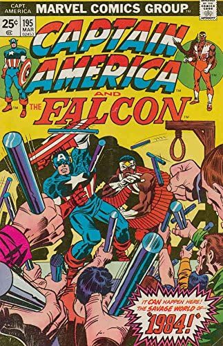 Kapetan Amerika 195 VF ; Marvel comic book / Jack Kirby-Falcon