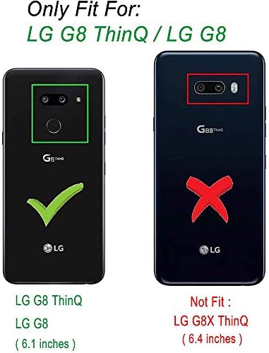 Futrola za telefon za LG G8 ThinQ futrole za novčanike sa zaštitom ekrana od kaljenog stakla i kožnim postoljem