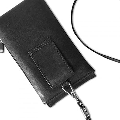 Kultura Amah uzorak Telefon novčanik torbica Viseće mobilne torbice Crni džep
