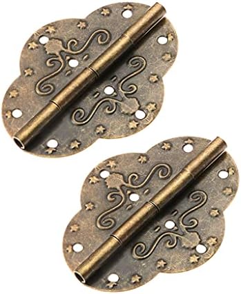 Chunyu 2pcs 69x53mm Antikni brončani šarke za nakit drveni okvirni ormarići ukrasni vintage gvozdeni šarki