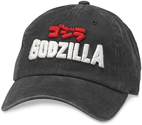 Američka igla Godzilla Bejzbol šešir s podesivom kopčom, nova kolekcija Raglin, Crna